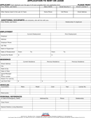 Lease Application Template