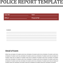 Police Report Template