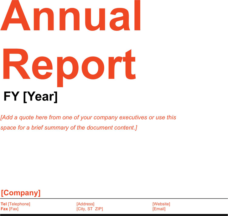 Annual Report Template 2