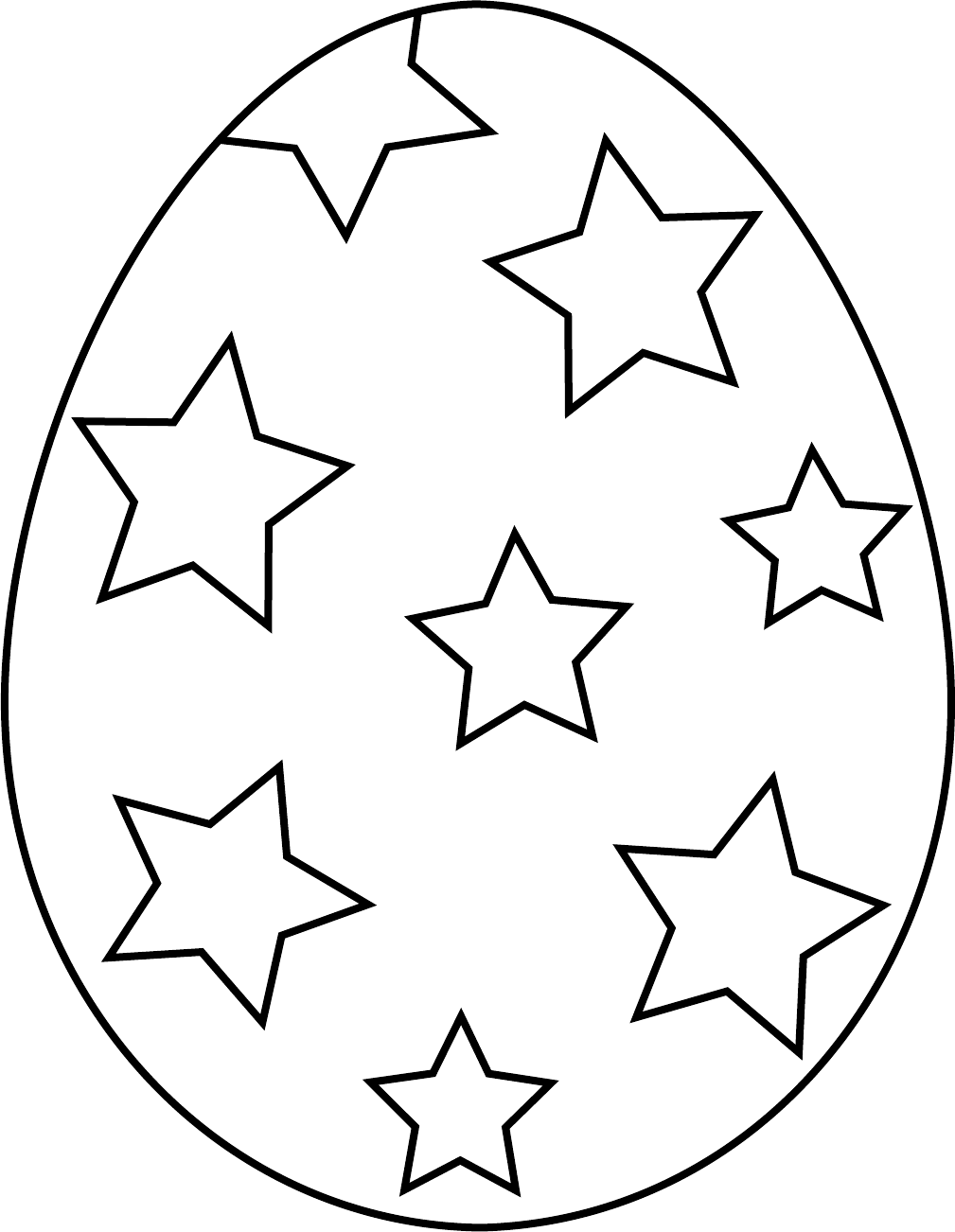 Easter Egg Template 1