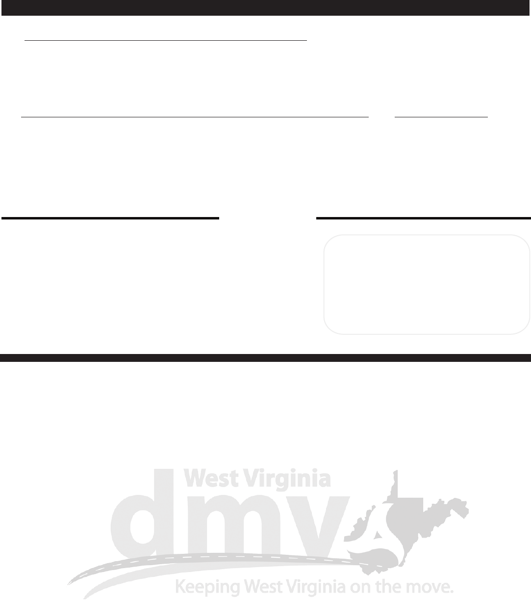 West Virginia Owner and Purchasing Affidavit Form
