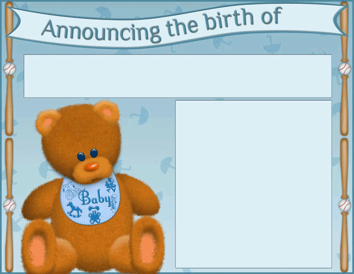 Birth Announcement Template 2
