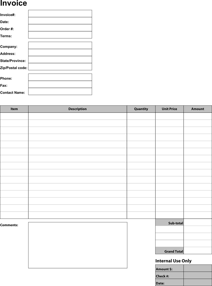 Business Invoice Template 1