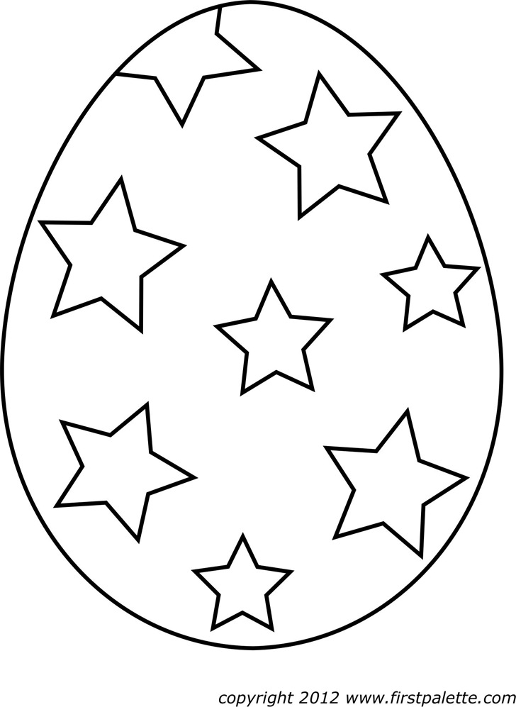 Easter Egg Template 1