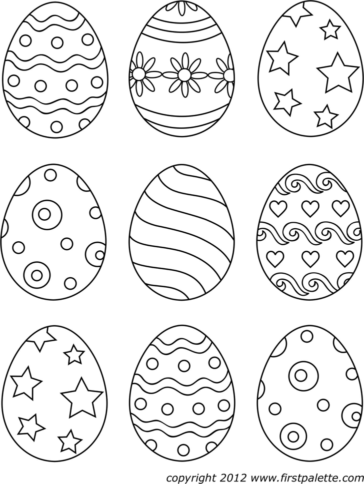 Easter Egg Template 2