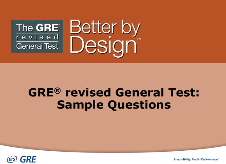 GRE Sample Questions Template 2