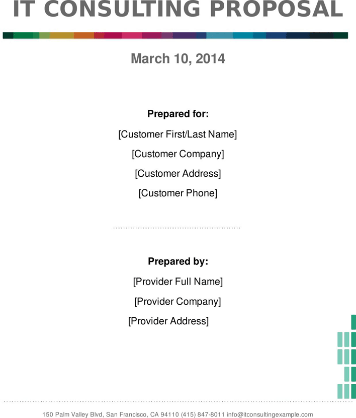 IT Consulting Proposal Template Page 2