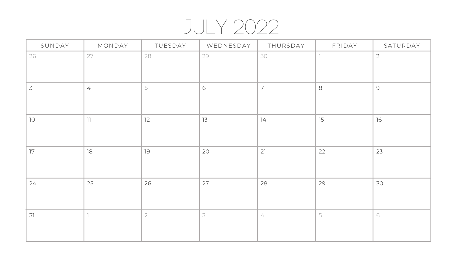 July 2022 Calendar 3