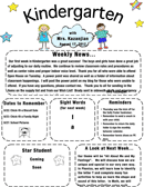 Kindergarten Newsletter Template