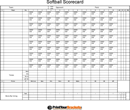 Softball Score Sheet