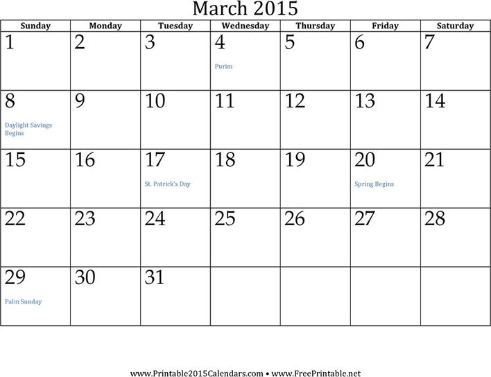 12 Month Calendar 2015 2 Page 3