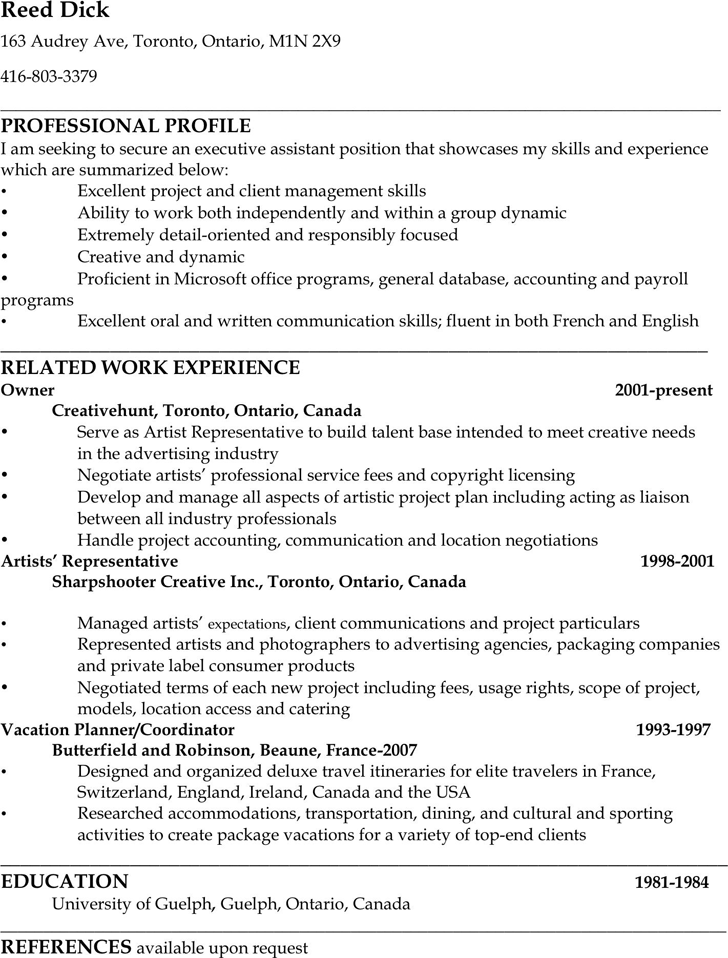 Administrative Assistant Resume Sample 1
