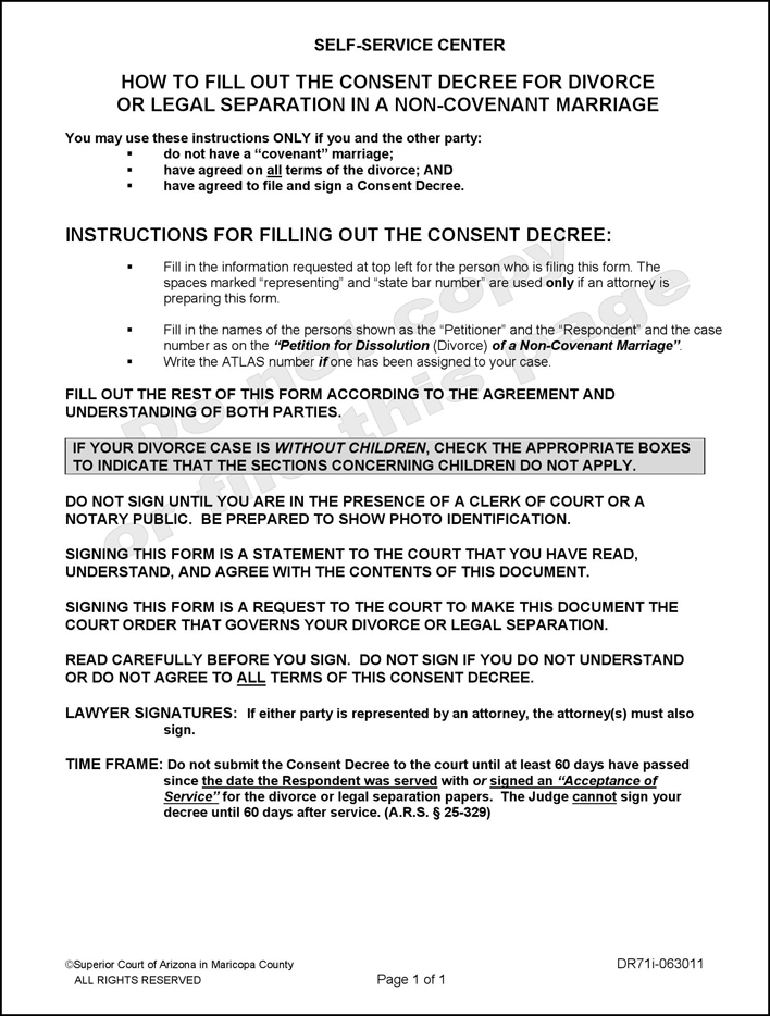 Arizona Separation Agreement Template Page 5