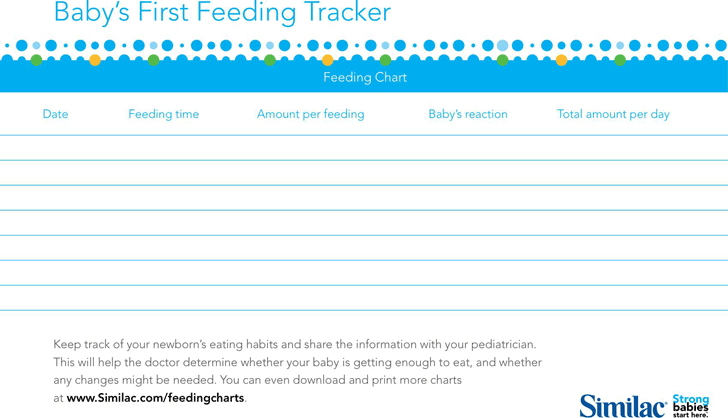 Baby's First Feeding Tracker