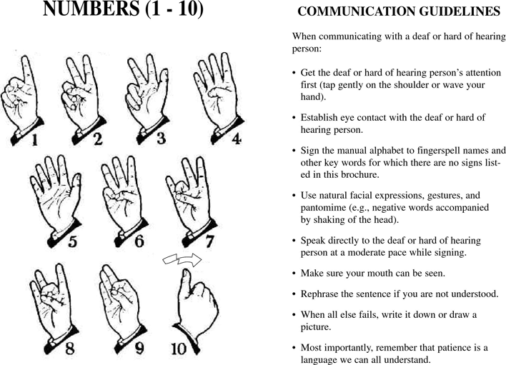 Basic Medical Sign Language Page 3