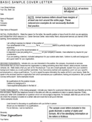 Simple Cover Letter Examples