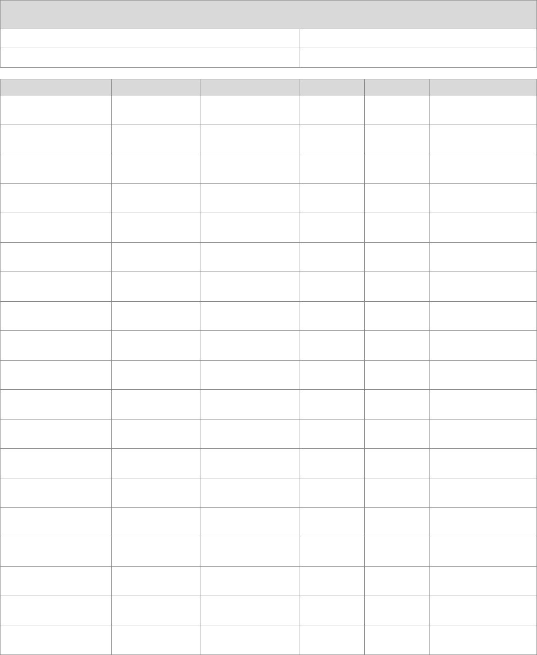 Meeting Sign in Sheet Template
