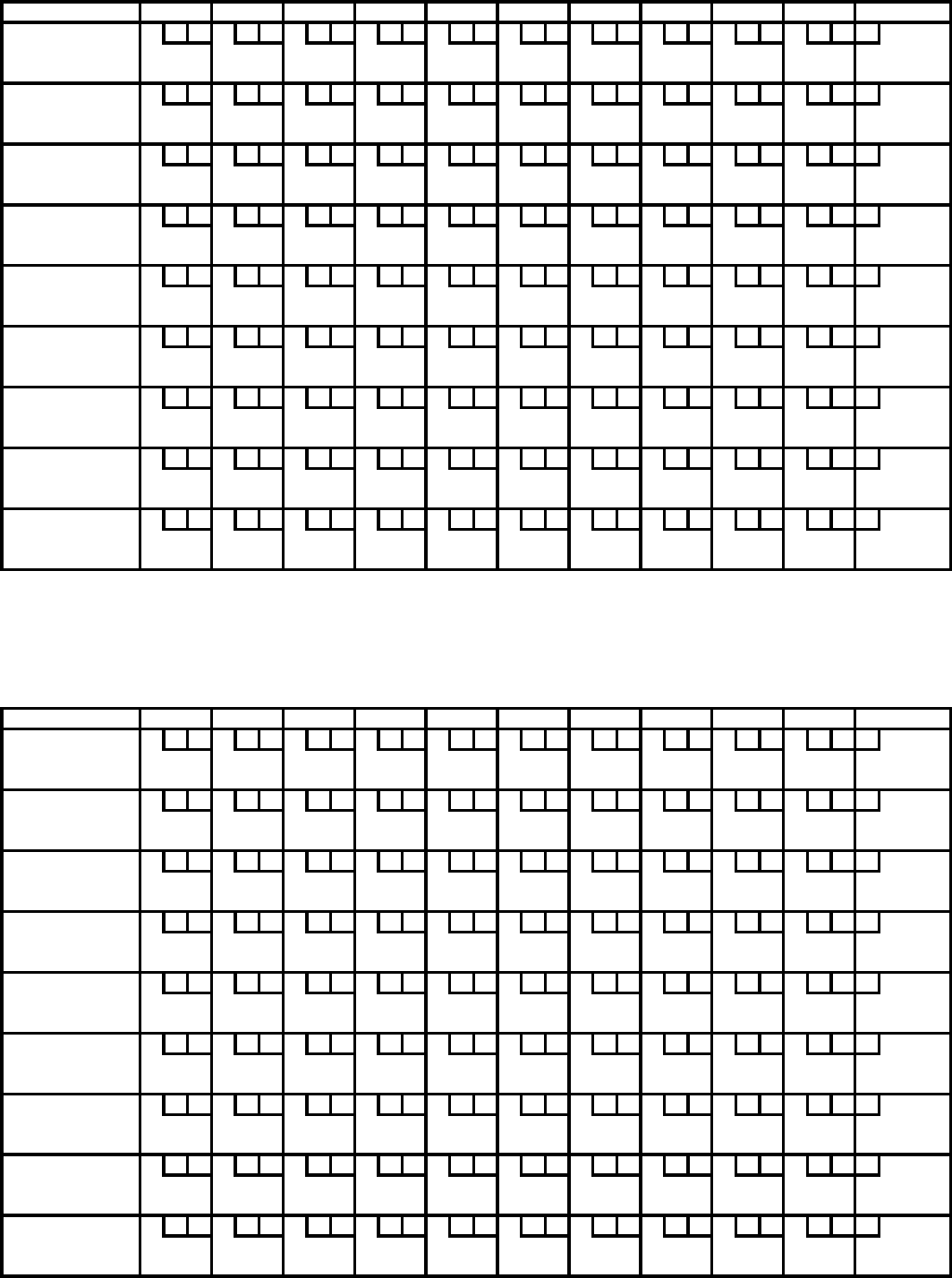 Bowling Score Sheet 3