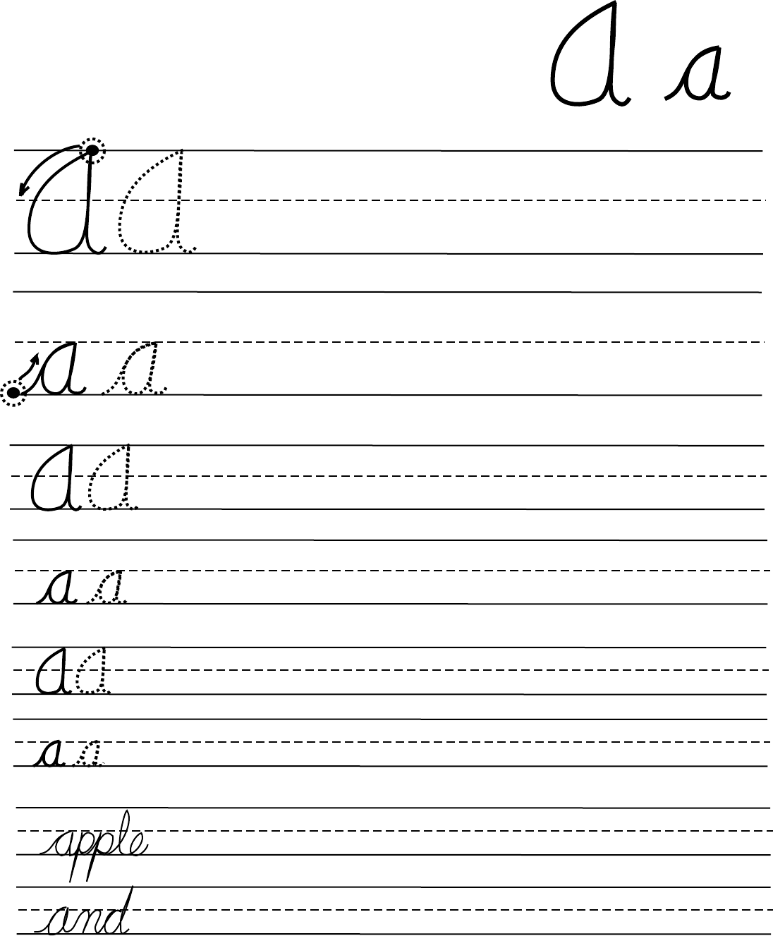 Free Cursive Letters Chart - PDF | 3199KB | 26 Page(s)