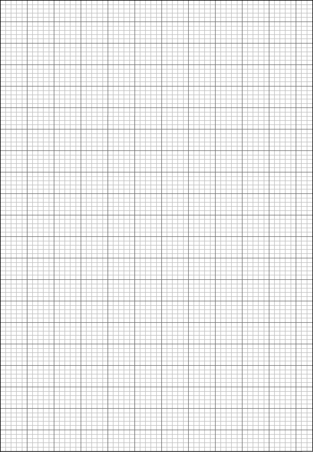 a4 Knitting Graph Paper, Ratio 4:5, Portrait Orientation