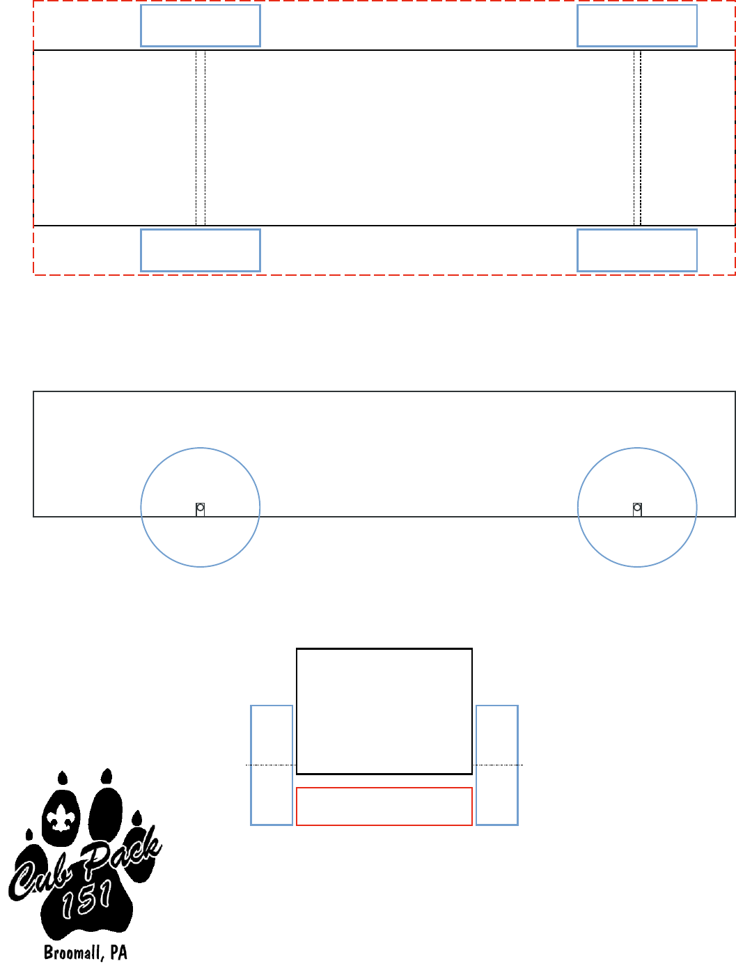 Pinewood Derby Car Template 2