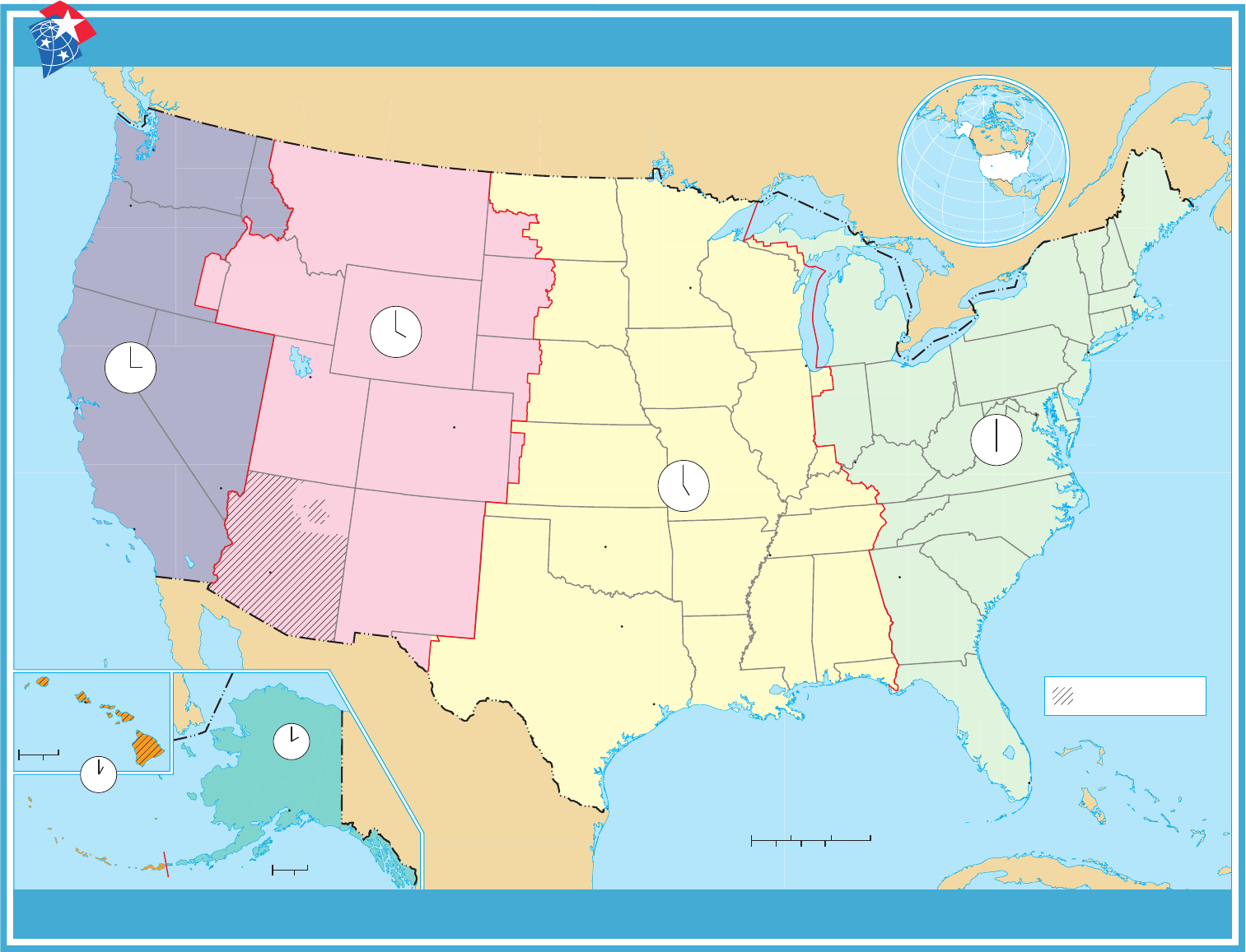 US Standard Time Zones