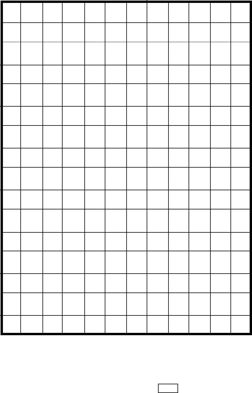 One-Inch Graph Paper