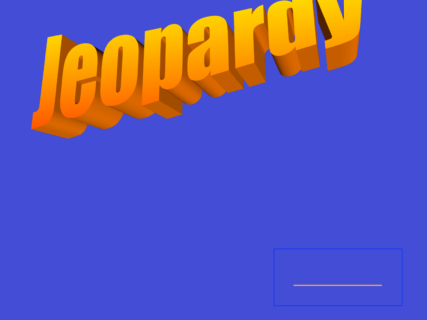 Jeopardy Template 3
