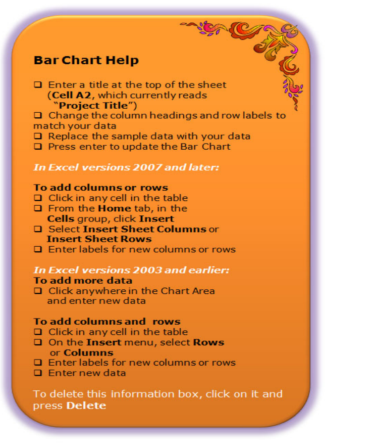 Bar Chart Template 1
