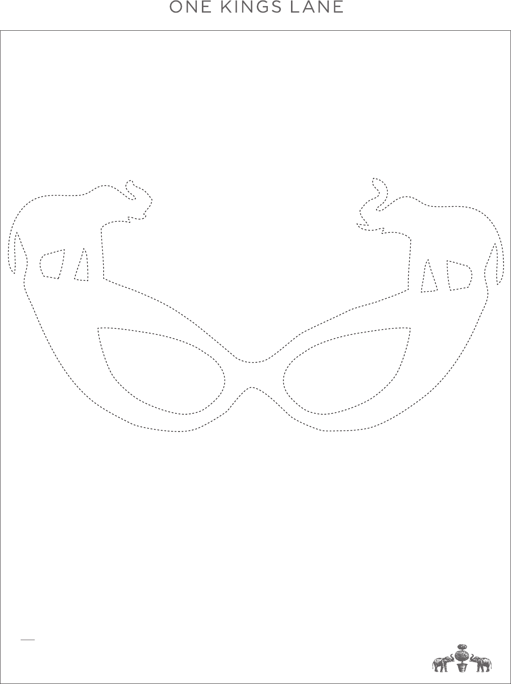 Party Mask Template