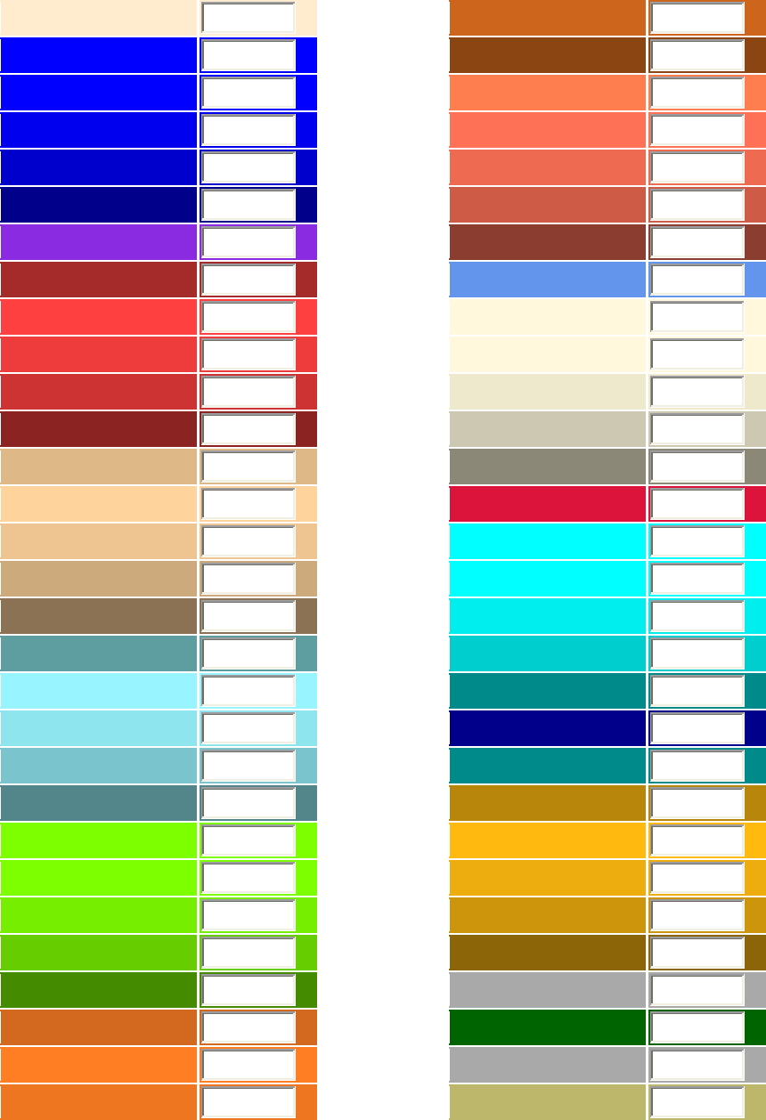 Free CSS Color Chart - PDF | 119KB | 14 Page(s) | Page 3