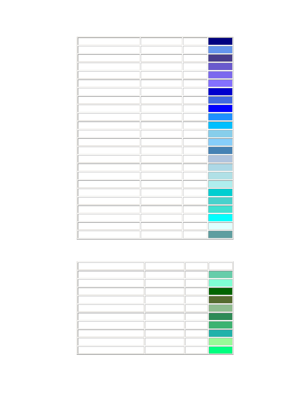 The Other RGB Color Chart