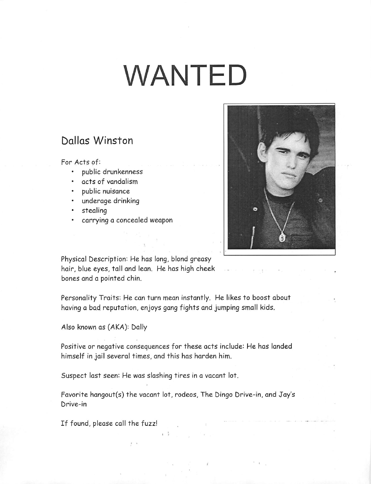 Wanted Poster Template 2