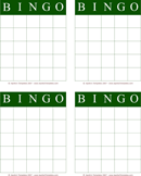 Bingo Card Template