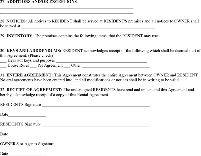 Blank Lease Agreement 2 Page 4