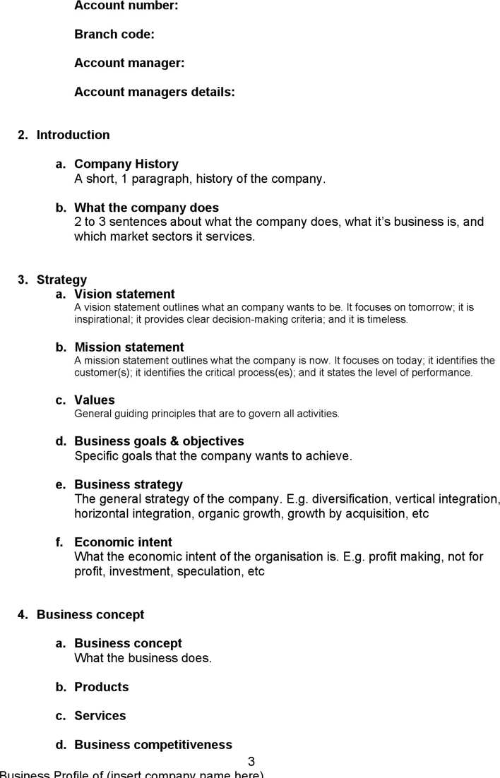 Business Company Profile Template Page 3