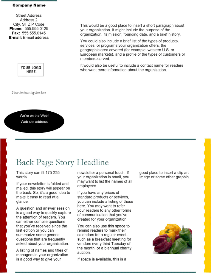 Business Newsletter Template 1 Page 4
