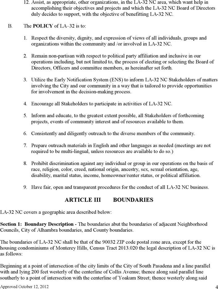 Bylaws Template 1 Page 4
