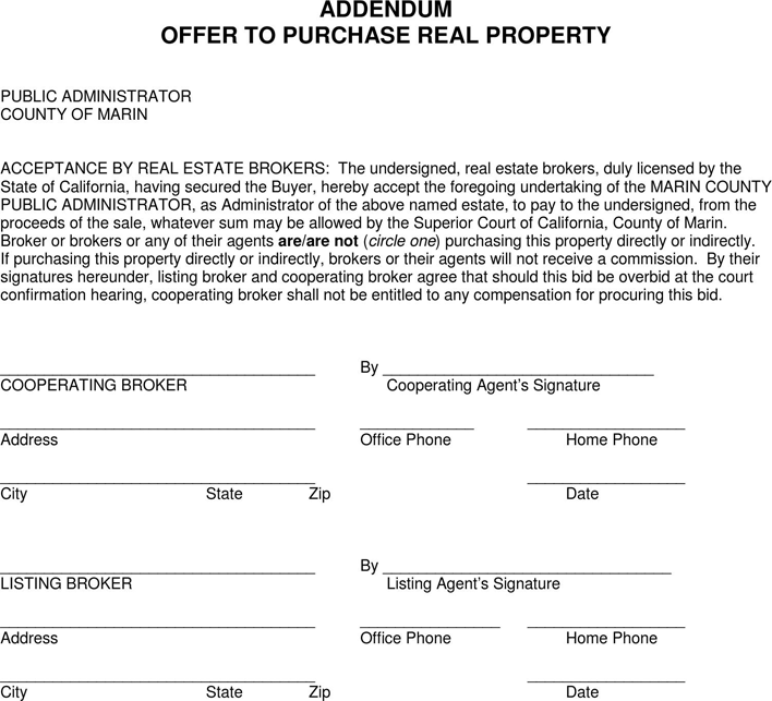 California Offer To Purchase Real Estate Form Page 3