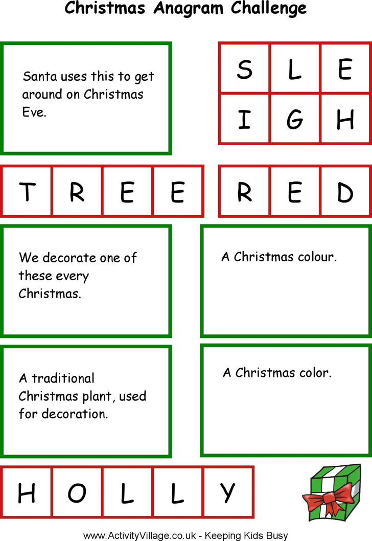 Christmas Anagram Challenge