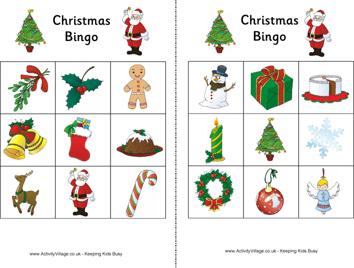 Christmas Bingo Page 3