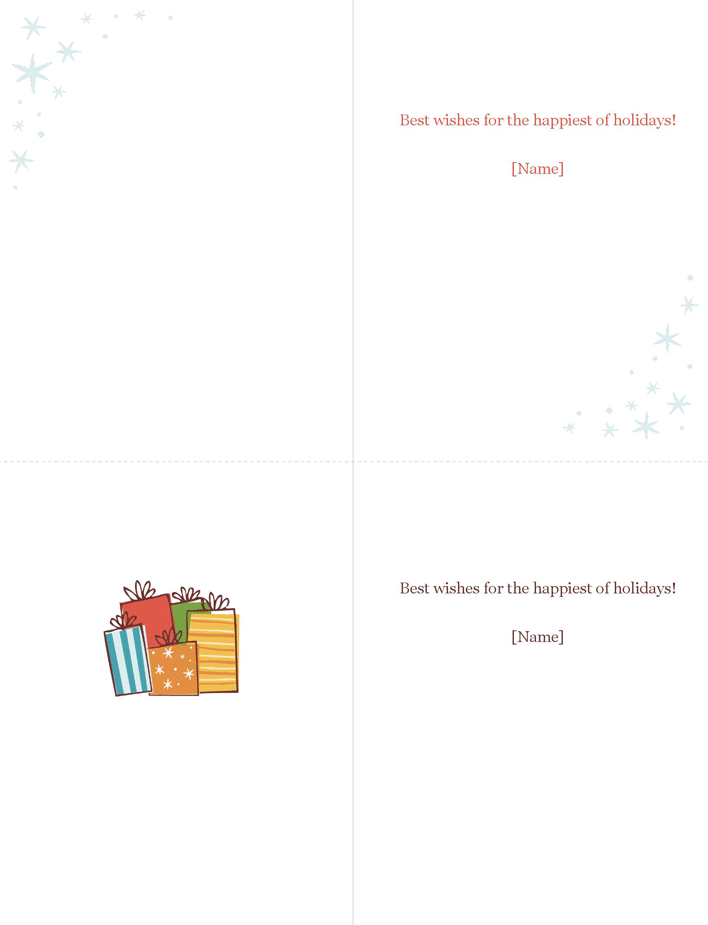 Christmas Card Template 2 Page 2