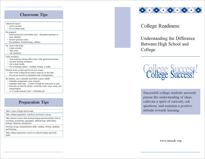 College Brochure Page 2