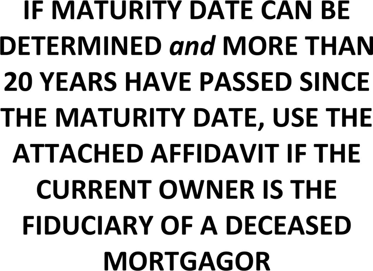 Connecticut Affidavit (Fiduciary for Deceased Mortgagor) Form