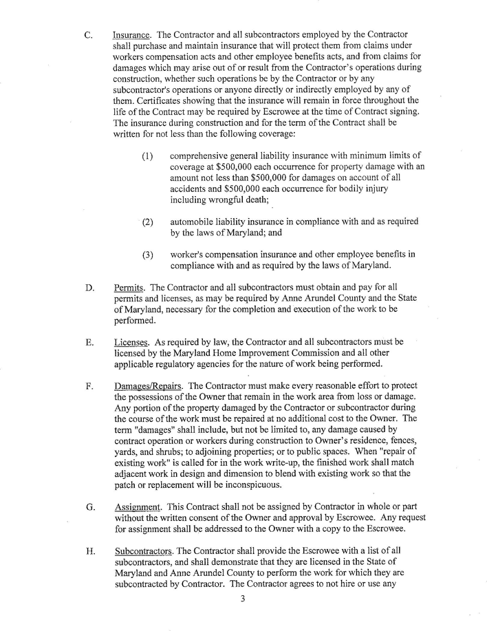 Construction Contract Template 3 Page 4