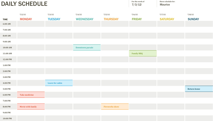 Daily Planner Template 2
