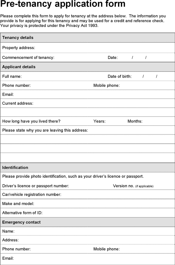 Rental Application Form Pdf from www.speedytemplate.com
