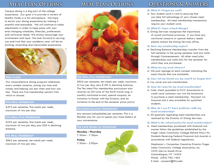 Dining Brochure Page 2