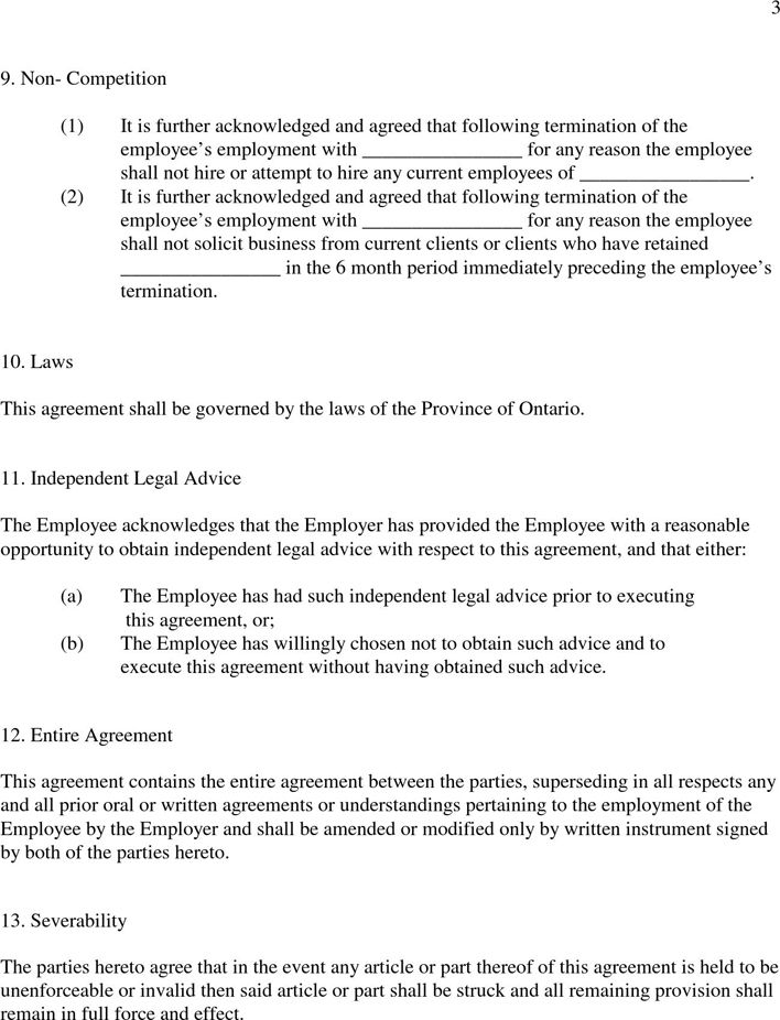 Employment Agreement Template 2 Page 3