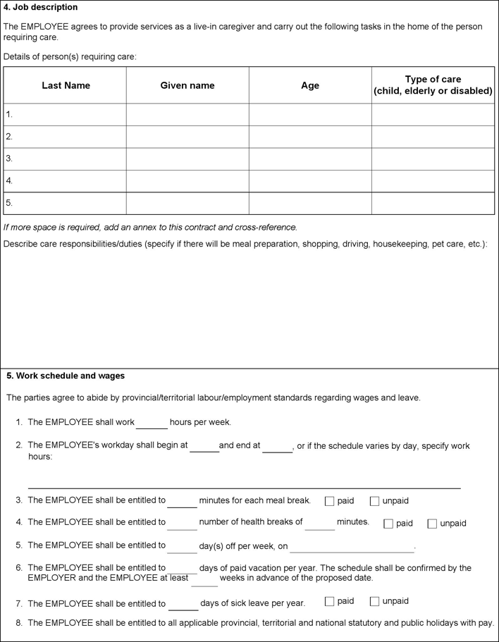 Employment Contract Template 2 Page 3